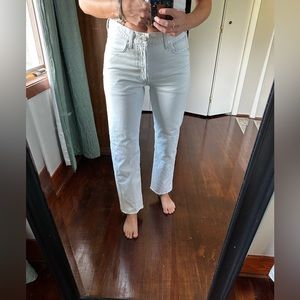Citizens Of Humanity Light Blue Straight Leg Jeans